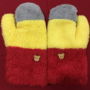 Mode Filles Hiver Chaud Arc-En-Gants En Peluche Couture couleur Vélo <span class=keywords><strong>Mitaine</strong></span> - Product Image 3