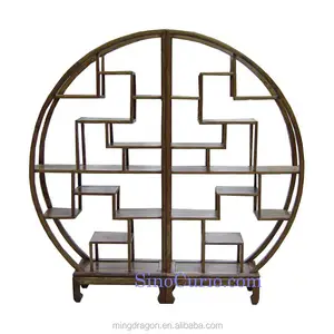 cinese in stile antico mobili riciclati libreria in legno - Product Image 1
