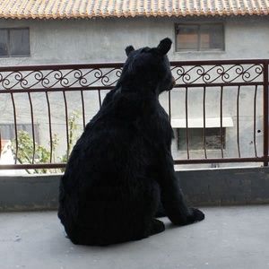 Di alta qualità di grandi dimensioni a grandezza naturale all'aperto decorazioni natalizie Unisex nero & bianco orso polare statua - Product Image 6