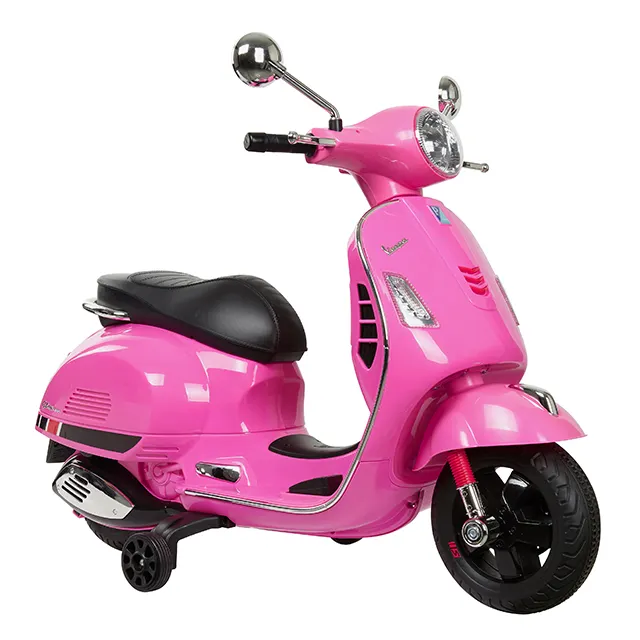 2019 새로운 모델 VESPA 전기 스쿠터 타고 장난감 재생