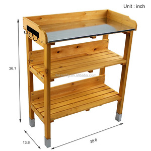 Wooden Deluxe Potting <strong>Bench</strong> Garden Outdoor Garden Potting <strong>Table</strong> - Product Image 3
