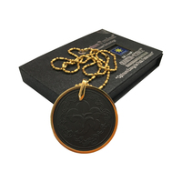Pendentif à énergie scalaire de lave quantique / Pendentif en cristal de quartz naturel