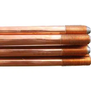 OEM 12mm 14mm 16mm Copper Clad Steel Ground Earth Rod And Bar