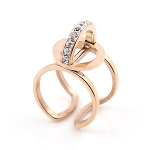 Creativo Princesa Anillos Acero Con Diamante de Imitacion , Barato Joyas al por mayor - Product Image 1