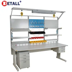 Detall dental anti-static workbench furniture with cabinet for industry workshop lab work bench