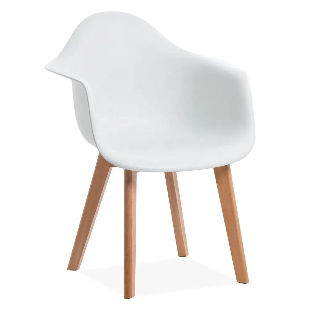 armchair mid century plastic dining chair mid century white