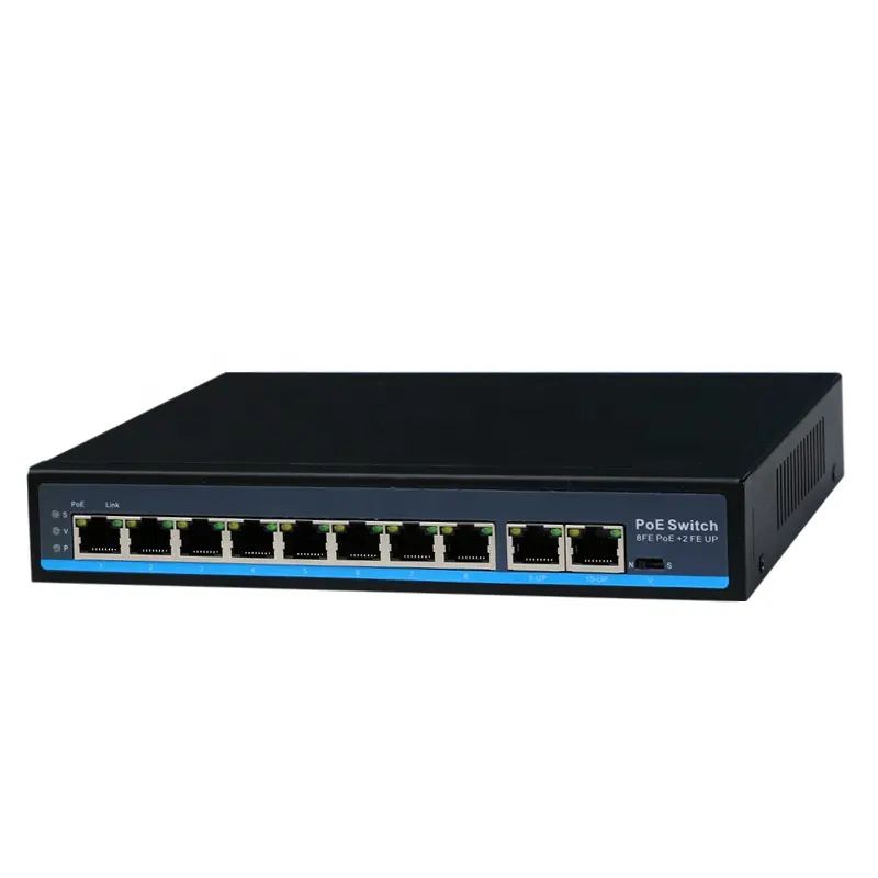 Hikvision — commutateur Ethernet Poe 48v, <span class=keywords><strong>8</strong></span> ports, pour caméra IP, vidéosurveillance 250m