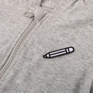 Étiquettes de vêtements en forme de crayon, pièces, Design personnalisé, en feutre brodé, pour vêtements - Product Image 2