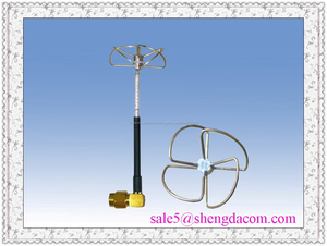 5.8G Clover leaf antena, Skew planar antena FPV TX RX antena de polarización circular - Product Image 1