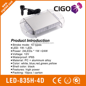 LED-835H-4D LED Avertissement Sécurité Clignotant Balise 12-24v ambulance mini lightbar - Product Image 4