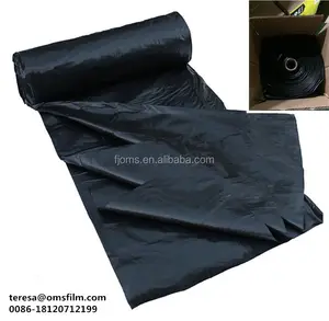 200 Um Thick Black Plastic Poly Sheeting Poly Film Roll For Construction Purpose