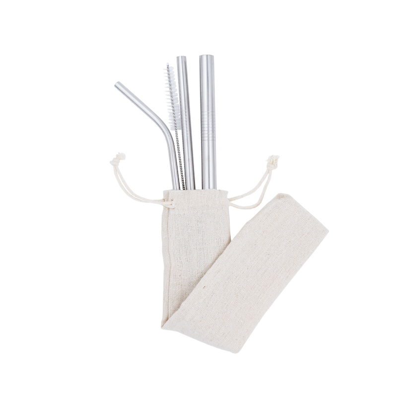 Factory wholesale color drinking custom stainless steel straw I Reusable metal straw with cleaning brush