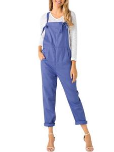 Di Prezzi di fabbrica Casuale Allentato <span class=keywords><strong>Pantaloni</strong></span> Della Bretella per Le Donne Tasca <span class=keywords><strong>Rosa</strong></span> Tute Tute - Product Image 3