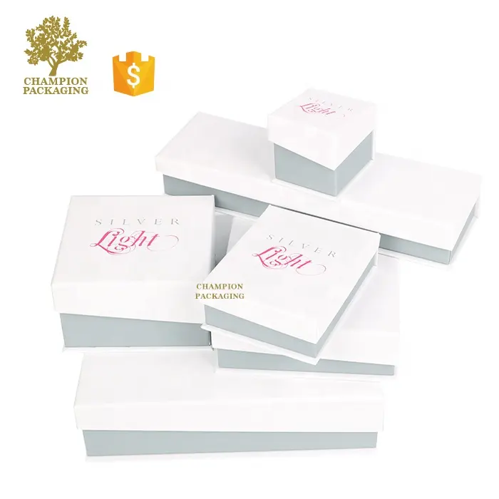 Caixa de colar personalizada de joias, caixa de presente de joias de luxo promocional de alta qualidade