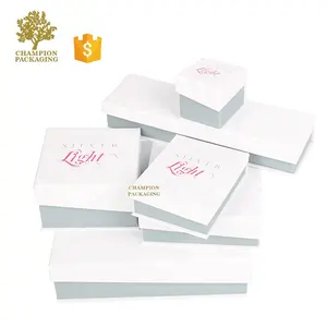 Werbe Luxus Pappe Schmuck Halskette Box Custom, Drucken Hochwertige Schmuck Geschenk box