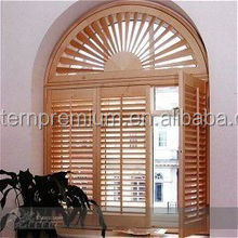 Persiane in Legno di Tiglio Rotonde, Coperture per Finestre, Persiane Stile Plantation - Product Image 6