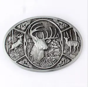 custom quality deer shape Direct manufacturer mademetal belt buckle