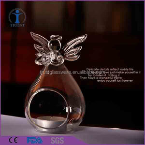 Hecho a mano decoración del hogar hermoso ángel de cristal titular de la vela - Product Image 6