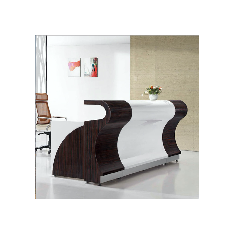 Counter Design Glass Reception Table Modern Appearance Office