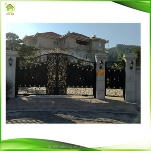 Descuento puertas de hierro forjado diseño de <span class=keywords><strong>puerta</strong></span> <span class=keywords><strong>principal</strong></span> deslizante curvada - Product Image 5
