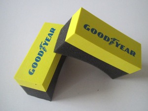 Tùy Chỉnh In Logo Lốp Mặc Quần Áo <span class=keywords><strong>Applicator</strong></span> <span class=keywords><strong>Sponge</strong></span> Chăm Sóc Xe <span class=keywords><strong>Applicator</strong></span> Waxing Miếng Bọt Biển Sáp Đánh Bóng Cho Sơn Xe - Product Image 3