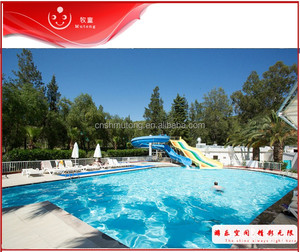 Good Quality Large Outdoor Fiberglass &amp; Metal Aqua Park Project Amenities <strong>Playground</strong> <strong>Slide</strong> Water Park Games <strong>Curve</strong> Water <strong>Slide</strong> - Product Image 4