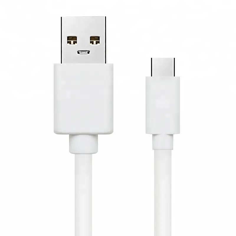 Kabel pengisi daya cepat ponsel, kabel USB C 4FT/1.2M Tipe C UNTUK Samsung , LG V30 V20 G5 G6, Google Pixel XL, putih