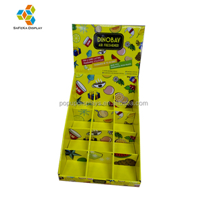 Caja de exhibición de soporte de mesa personalizada OEM, bandeja de exhibición <span class=keywords><strong>PDQ</strong></span> de mostrador corrugado para estantes de exhibición de mostrador de tienda