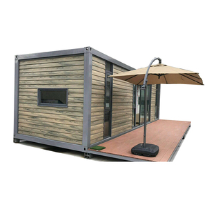 Casas prefabricadas modulares con marco de metal, contenedor de envío, casa aislada de techo plano gable prefabricada para Dubái - Product Image 4