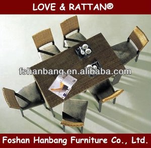Mesa comedor rattan rattan juego de comedor - Product Image 1
