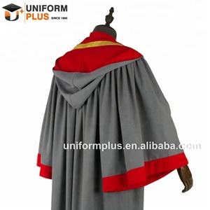 Robe académique de cérémonie de doctorat grise NUHS de qualité supérieure - Product Image 3