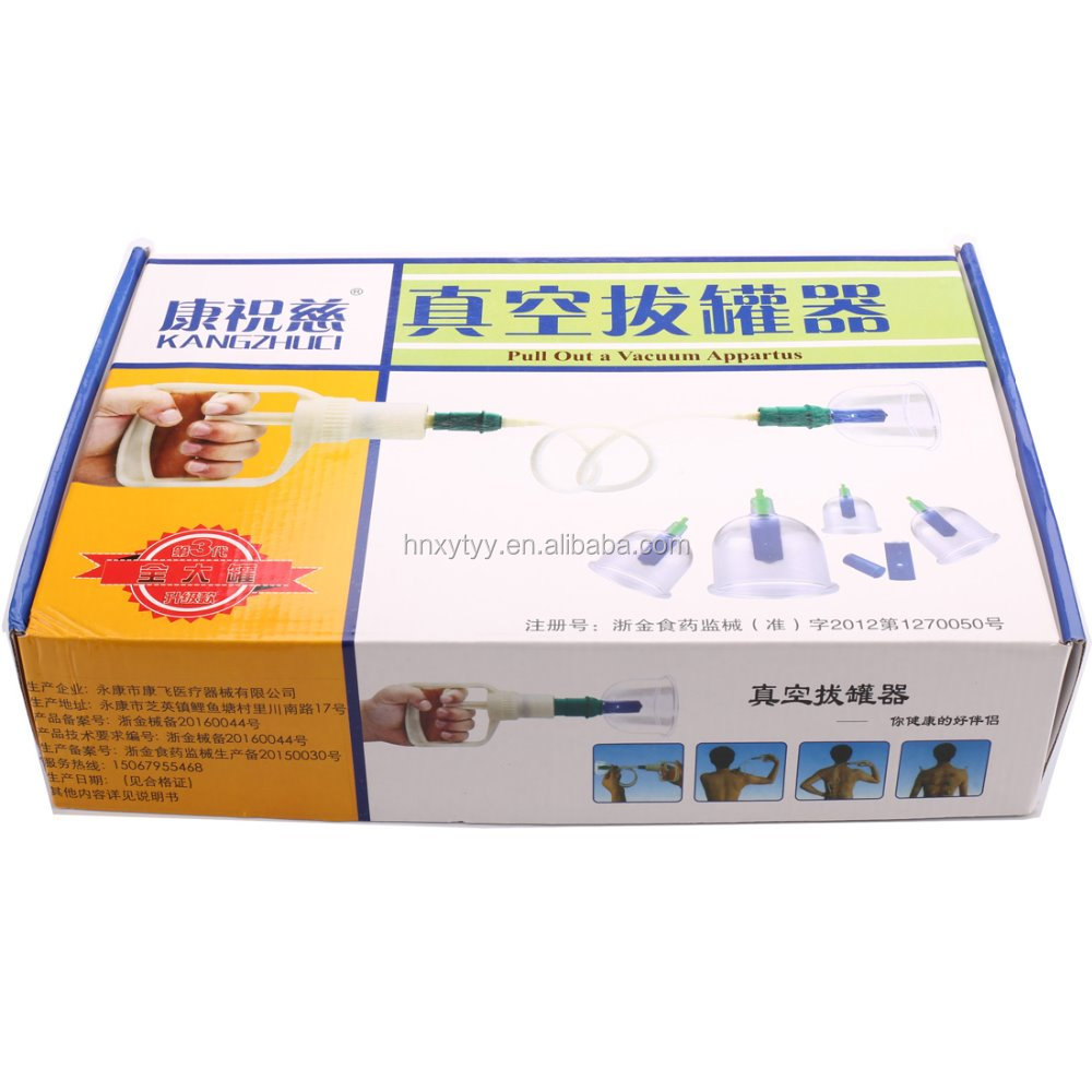 Вакуумное магнитное оборудование Kangzhuci, Набор банок hijama для заботы о здоровье клиентов