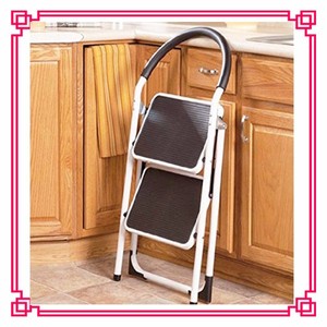 Taburete Plegable de 2 Peldaños de Acero para <span class=keywords><strong>Lidl</strong></span>, Escalera Doméstica de Seguridad con Peldaños Antideslizantes - Product Image 3