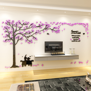 Adesivo Murale Decorativo 3D in Acrilico Big Tree, Decorazione Fai-da-Te per la Casa - Product Image 4