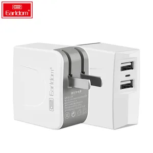 De gros puissance adaptateur 3.2-Earldom — adaptateur de chargeur USB, 2 paquets, chargeur mural à double Port de 2,4 a, prise de charge rapide, pour iPhone SE
