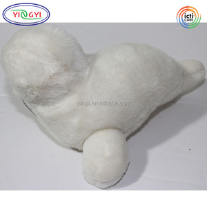 D449 Vente en gros usine Jouet en peluche <span class=keywords><strong>phoque</strong></span> harpe blanc scintillant, doux et naturel, conforme aux normes CPC ASTM F963, <span class=keywords><strong>animal</strong></span> marin pour bébé - Product Image 2
