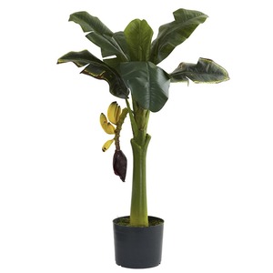 中国工場卸売屋外ガーデン装飾熱帯植物人工バナナツリー装飾バナナ植物フルーツ付き - Product Image 4