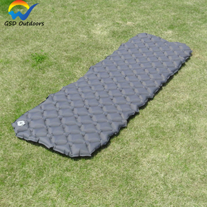 Colchoneta inflable para exteriores GSD, diseño de diamante único, colchón de aire plegable ligero para acampar, almohadilla de dormir ultraligera Compatible - Product Image 4