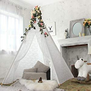 Tunnel de jeu en tissu 100% coton pour enfants OEM et tunnel en toile et tente <span class=keywords><strong>tipi</strong></span> en coton biologique pour adultes - Product Image 3