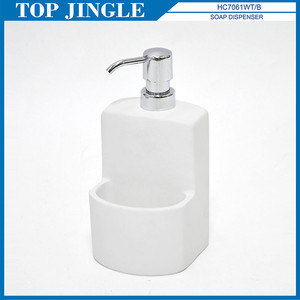 Distributeur de lotion de savon noir en céramique le plus vendu avec porte-brosse - Product Image 6