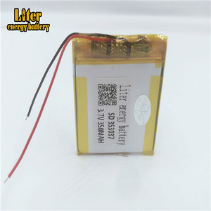 Rechargeable battery lithium polymer battery battery <span class=keywords><strong>3</strong></span>,7 V 353037, 350 mah Li-ion battery's warehousing - Product Image 4