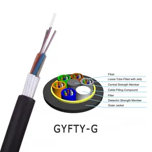 GYFY Benang Kaca Non-metalik, Kabel Serat Optik Anti-pengerat/Kabel Non-Armor Dielektrik