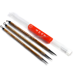 BGLN Set di 6 <span class=keywords><strong>Pennelli</strong></span> in Pura Lana Viola con Manico in Legno <span class=keywords><strong>per</strong></span> Scrittura Cinese, Pittura e Calligrafia - Product Image 5