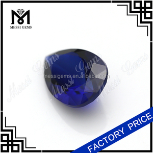 34 # <span class=keywords><strong>azul</strong></span> zafiro sintético 8x12mm corindón sintético - Product Image 4