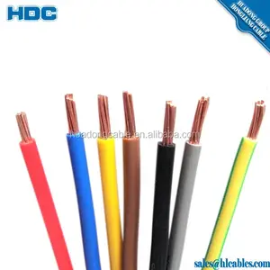 Kabel Kontrol N07V-K PVC Insulated Tahan Api Konduktor Tembaga Fleksibel Single Core 6mm2 Harga Pabrik