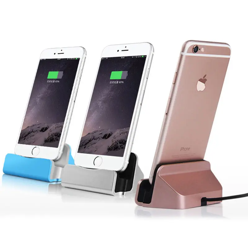 Mobile Phone Accessories Sync Data Charging Dock Station Desktop Docking Charger USB Cable Dock For iPhone X