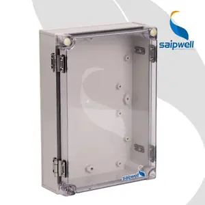 Saip / Saipwell Heat Resistant Plastic Box IP66 Solar Junction Box Clear PV Waterproof Box