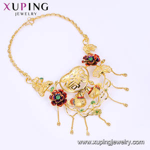 201811 xuping bijoux plaqué or de luxe de mariage collier ensemble pour les femmes - Product Image 3