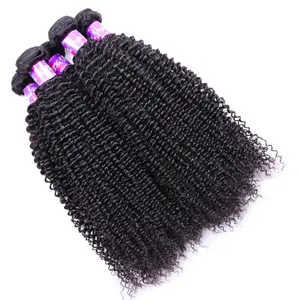 Groothandel Afro Kinky Krullend Remy Human Hair Weave