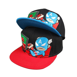 Cartoon child flat brim Snapback hats/caps - Product Image 4
